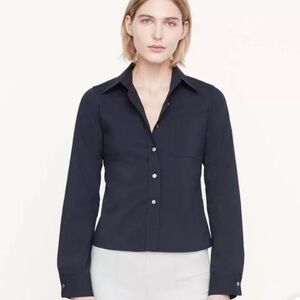 Vince Navy Button Down Shirt